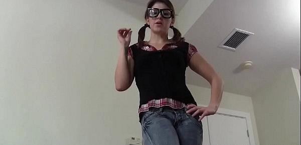  I may be nerdy but I know how to make you cum JOI